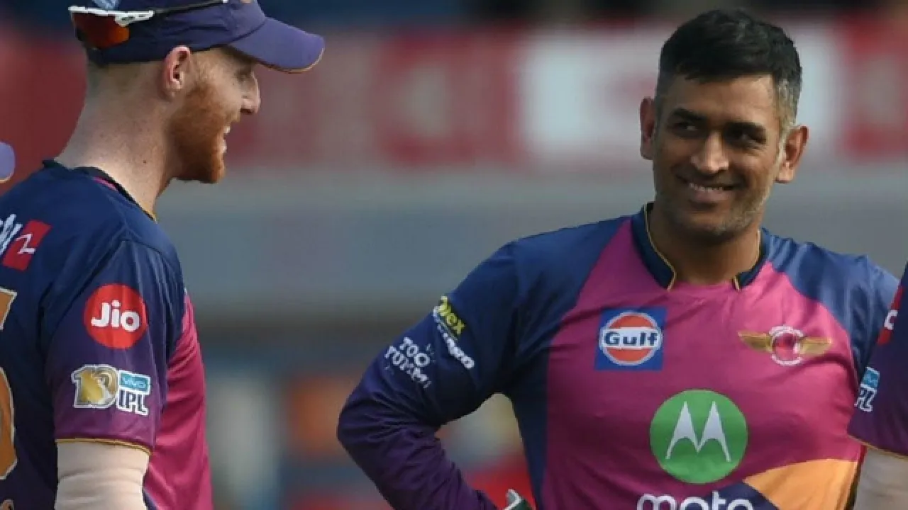 MS Dhoni Ben Stokes played IPL 2023 together for PSG