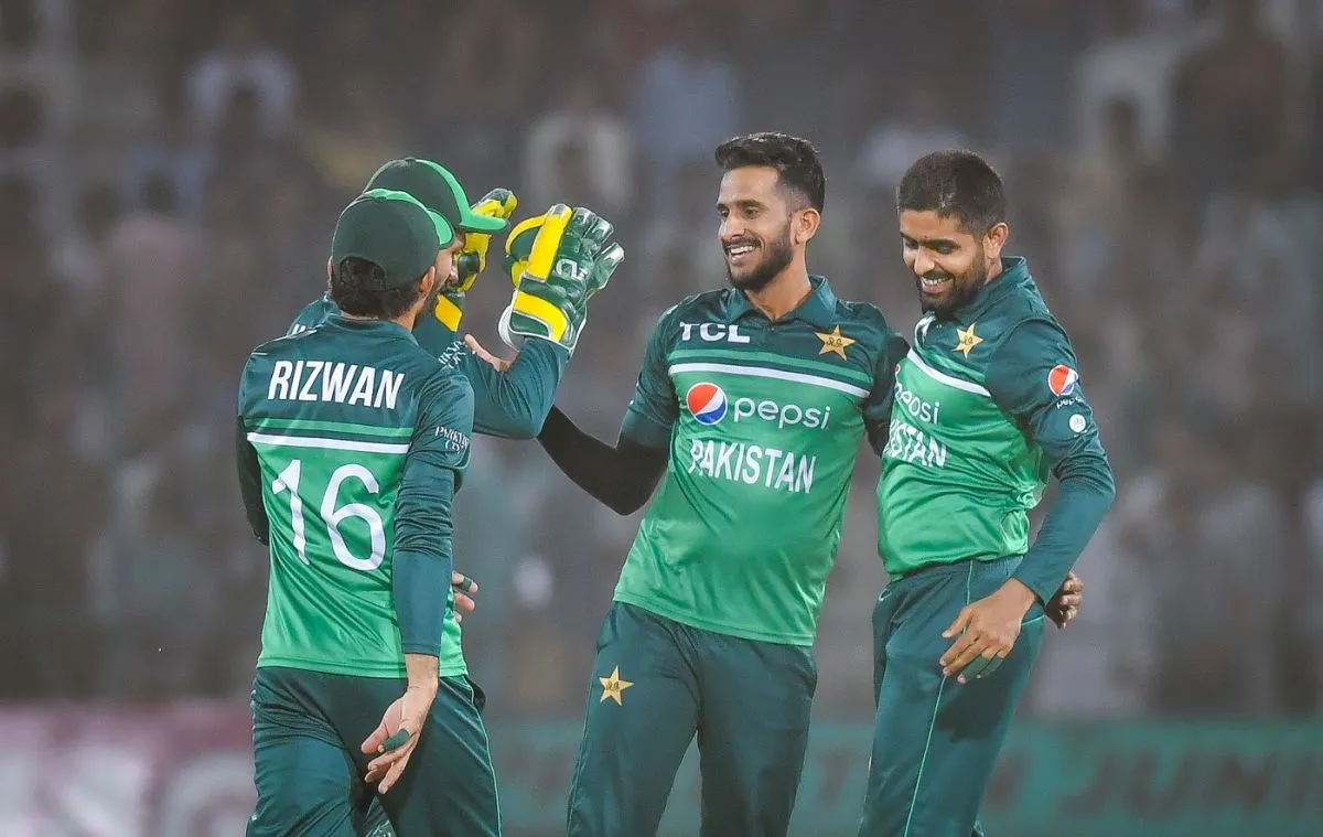 Hasan Ali is all smiles after getting rid of Shai Hope, Pakistan vs West Indies, 3rd men's ODI, Multan, June 12, 2022