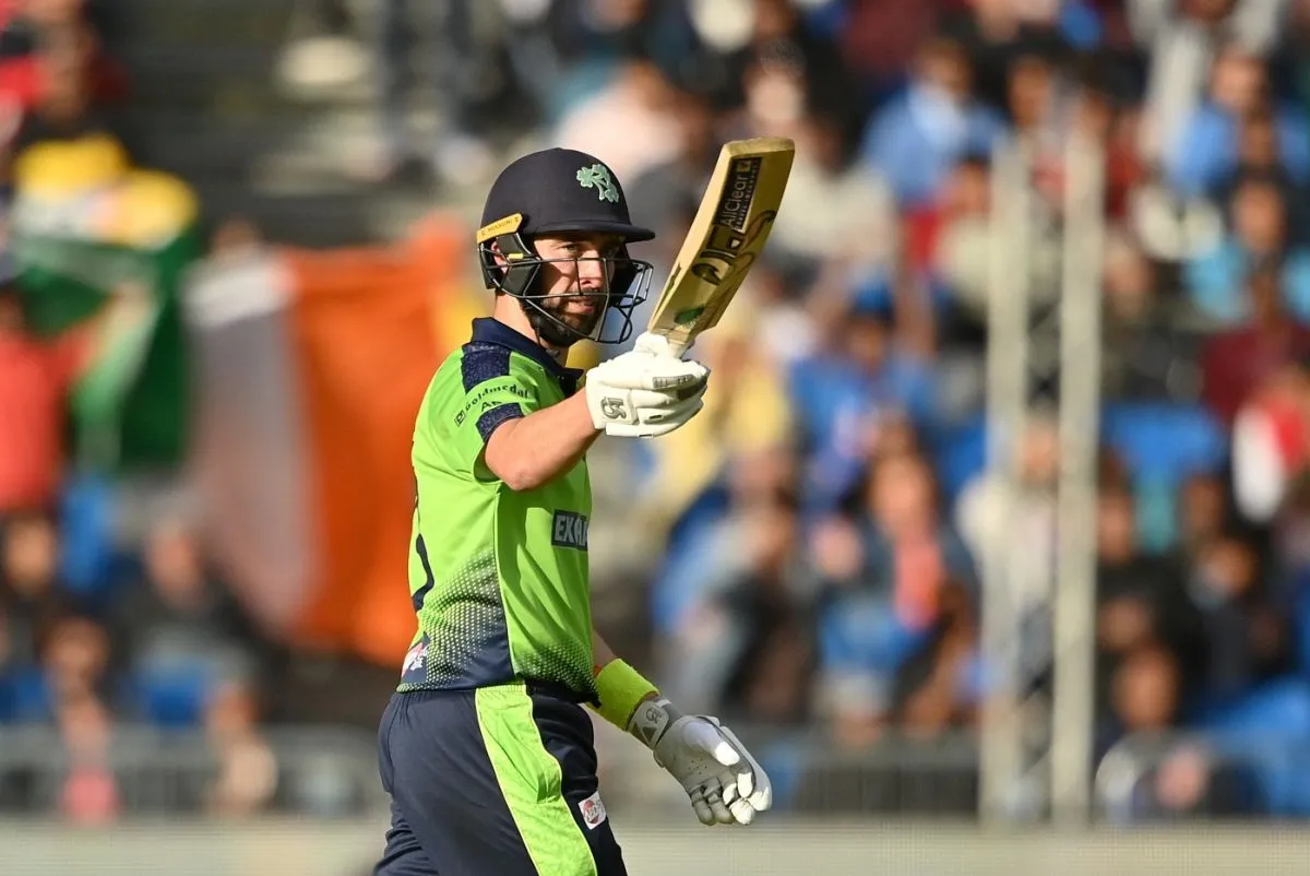 Andy Balbirnie brings up his half-century, Ireland vs India, 2nd T20I, Dublin, June 28, 2022 