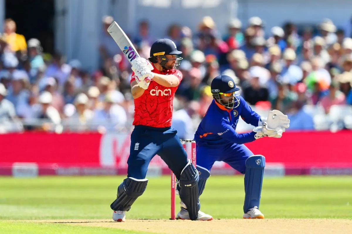 Dawid Malan cuts, England vs India, 3rd T20I, Nottingham, July 10, 2022