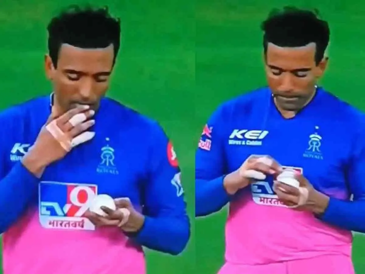 robain uthappa ne ball par lagaya saliva video viral: रॉबिन उथप्पा ने गेंद पर लगाया स्लाइवा वीडियो हुआ वायरल