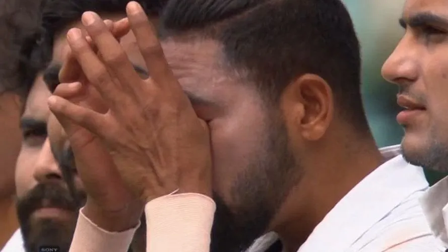 Watch Video: Siraj In Tears While Singing National Anthem During 3rd Test