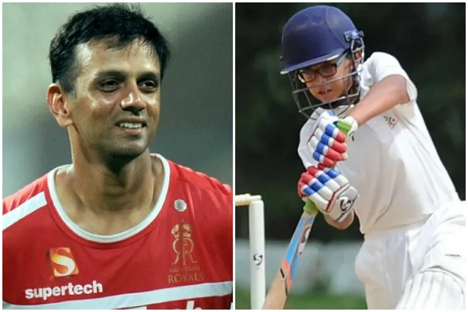 राहुल द्रविड़ के बेटे समित ने ठोका दोहरा शतक, गेंदबाजी में भी किया कमाल | rahul dravid son Samit Dravid hit double century in Under 14 inter zonal tournament - Hindi MyKhel