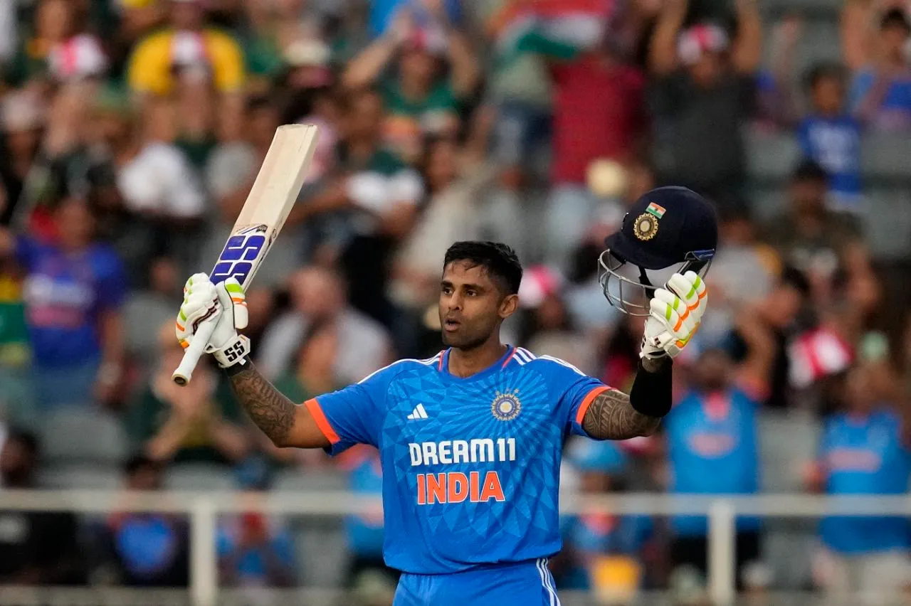 Suryakumar Yadav brings up a record-equalling fourth T20I hundred, South Africa vs India, 3rd T20I, Johannesburg, December 14, 2023