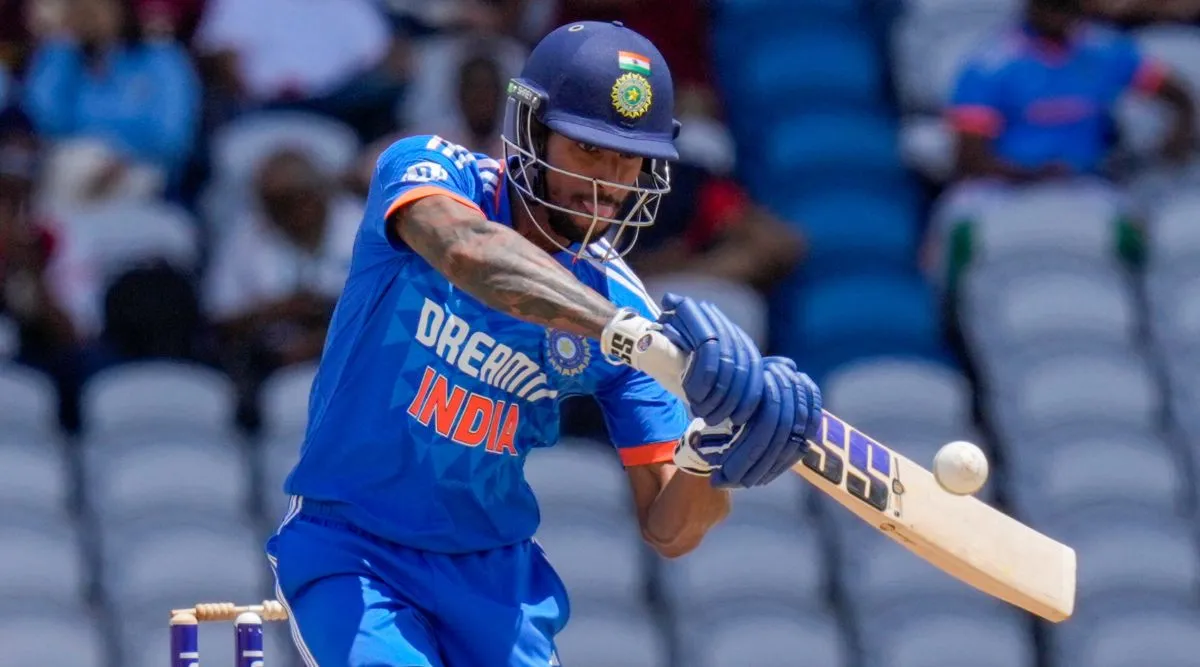 Tilak Varma sizzles but India combust in the final lap in first T20 against West Indies | Cricket News - The Indian Express