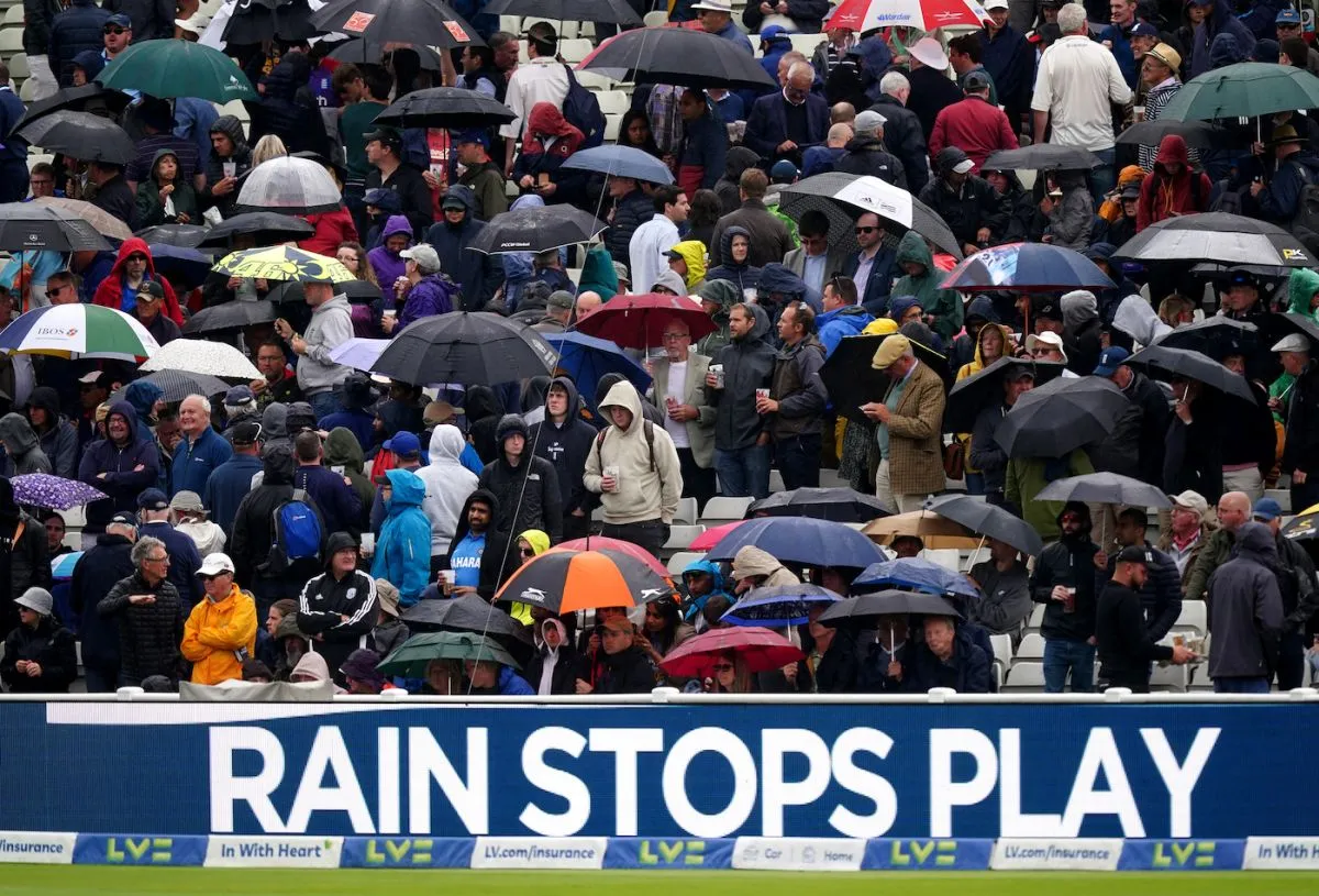 Rain during the course of the first session forced the teams to have an early lunch, England vs India, 5th Test, Birmingham, 1st day, July 1, 2022