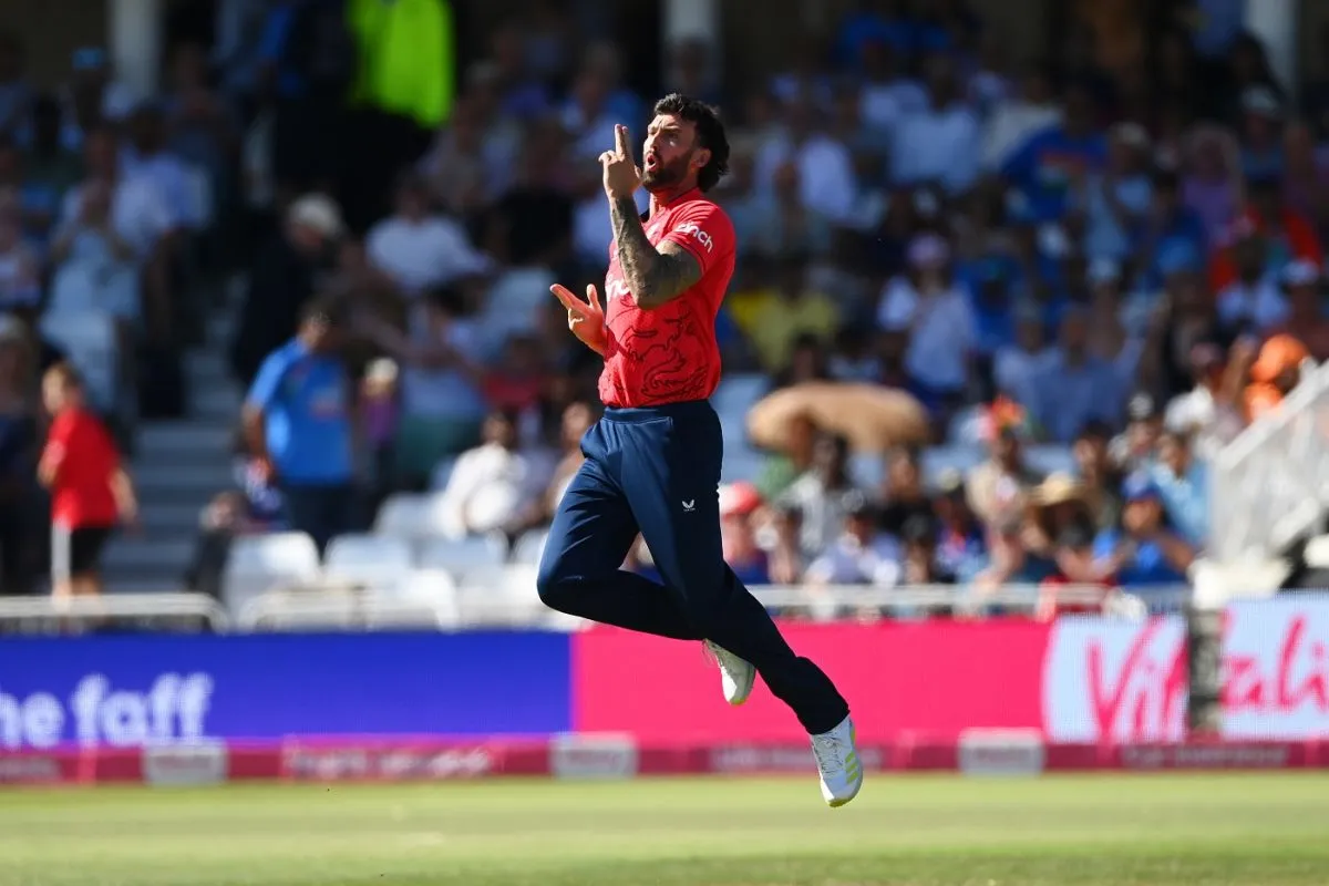 Reece Topley struck first ball to dismiss Rishabh Pant, England vs India, 3rd men's T20I, Nottingham, July 10, 2022