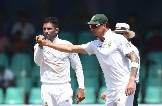Keshav Maharaj bagged three wickets in the innings and finished with 12 from the match - a game in which only 15 Sri Lankan wickets fell
