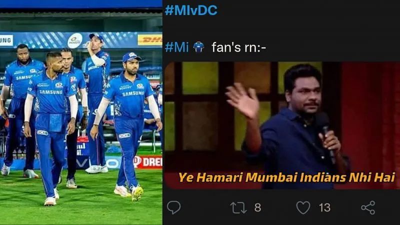 MI vs DC memes, IPL 2021: Top 10 funny memes from today's match