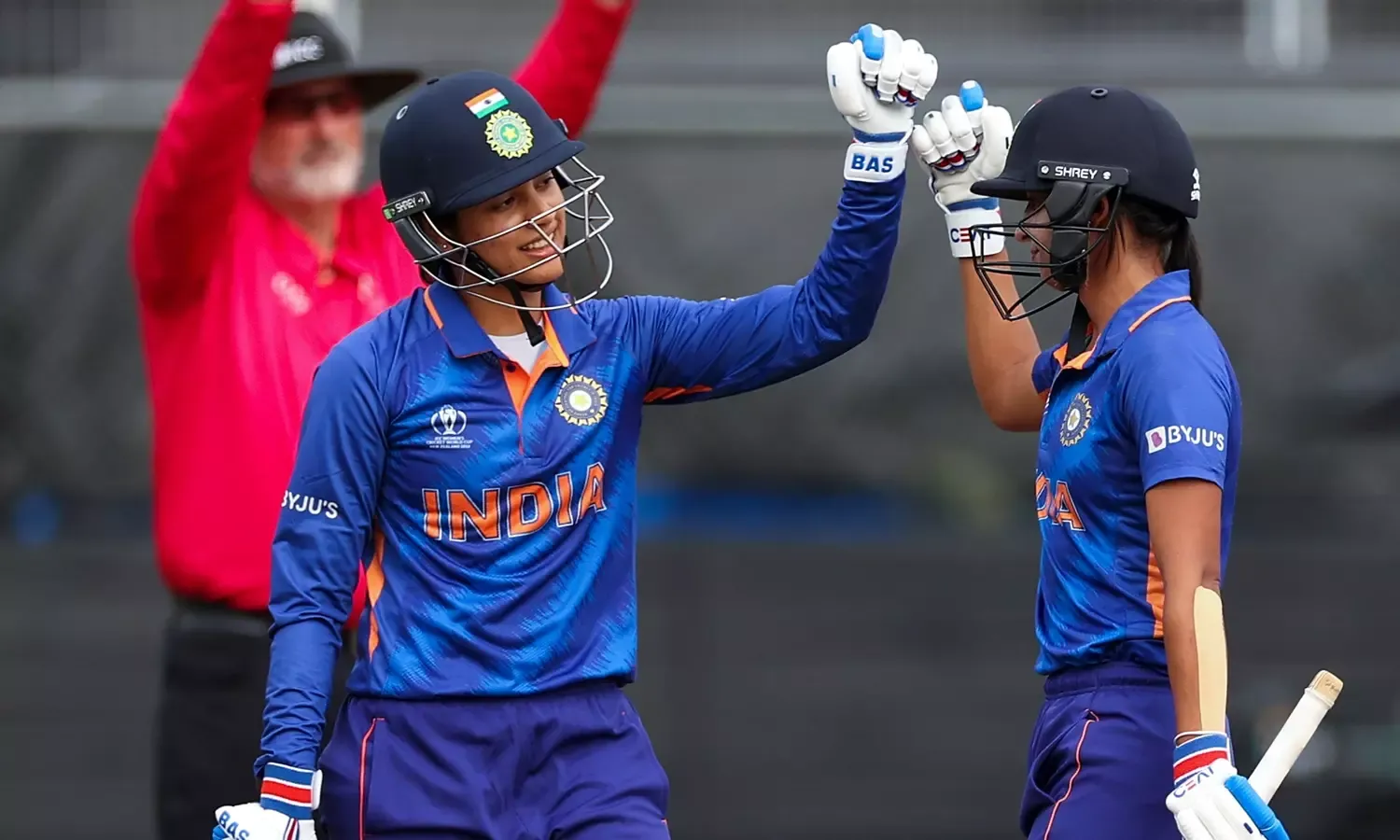 Harmanpreet Kaur, Smriti Mandhana break records as India put up 2nd highest ODI total in World Cup match vs West Indies