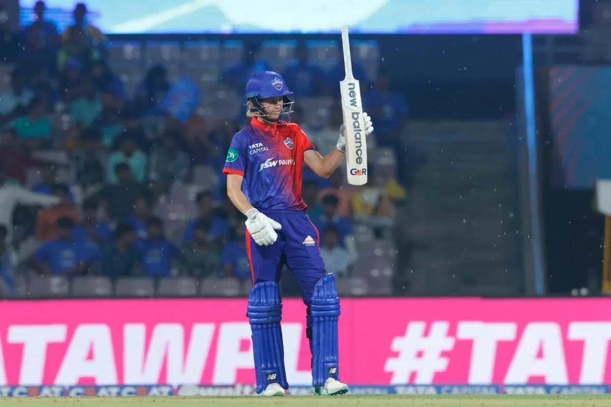 Meg Lanning celebrates her second straight fifty in the WPL, Delhi Capitals vs UP Warriorz, Women's Premier League, Navi Mumbai, March 7, 2023