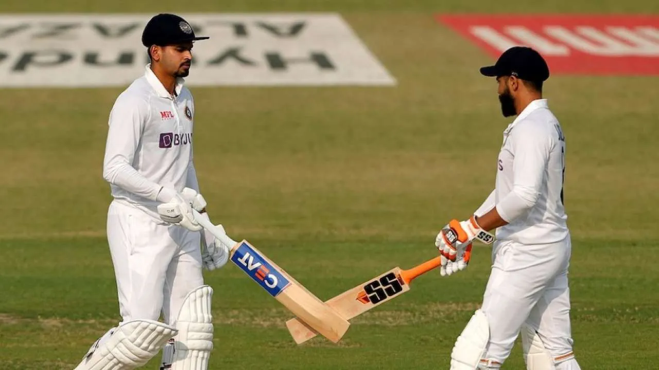 IND vs NZ 1st Test: Debutant Shreyas Iyer, Ravindra Jadeja shine on Day 1 to give hosts advantage in Kanpur