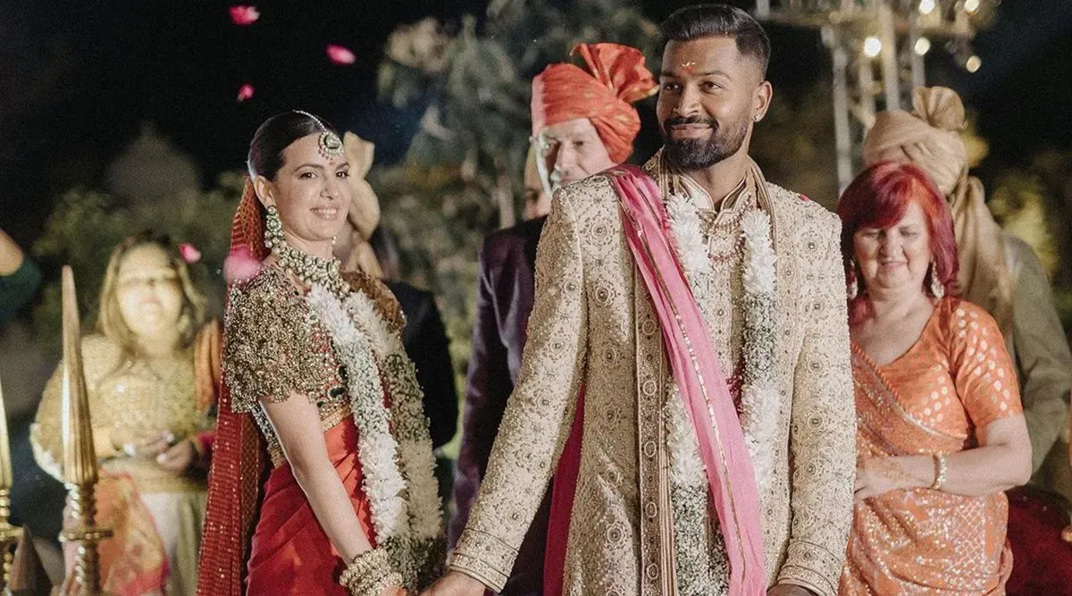 Natasa Stankovic and Hardik Pandya share photos from their Hindu wedding: 'Now and forever' | Entertainment News,The Indian Express