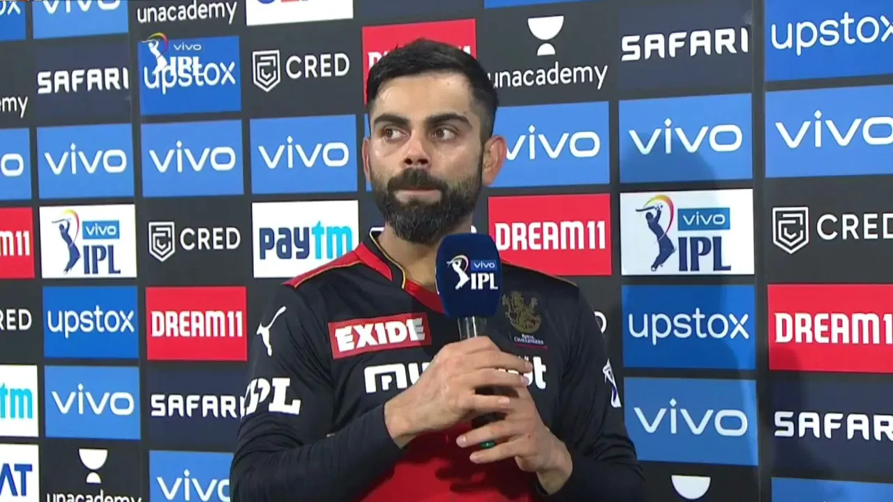 Virat Kohli Post match Presentation | RCB VS KKR | IPL 2021 - YouTube