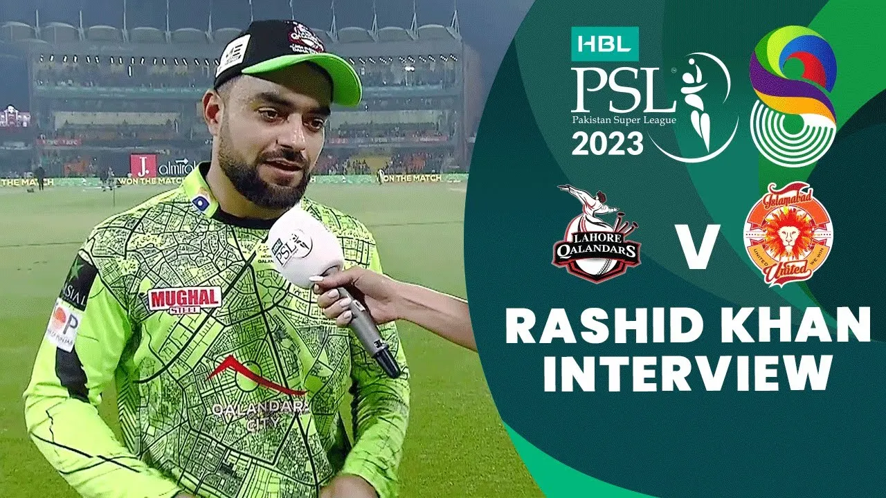 Rashid Khan Interview | Lahore Qalandars vs Islamabad United | Match 16 | HBL PSL 8 | MI2T - YouTube