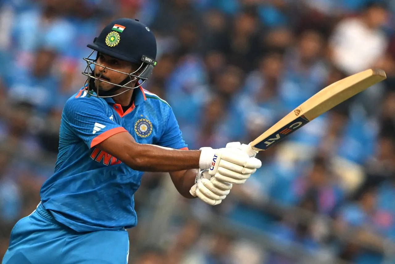 Shreyas Iyer dominated the last third of the India innings, India vs Sri Lanka, World Cup, Mumbai, November 2, 2023