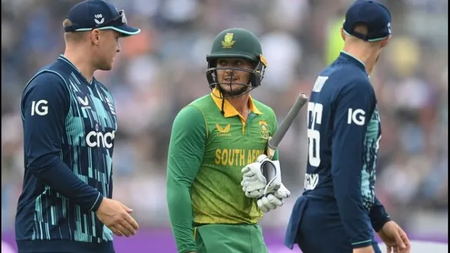 ENG vs SA 3rd ODI Rain washes out England v South Africa one-dayer to leave series squared - इंग्लैंड और दक्षिण अफ्रीका के बीच तीसरा वनडे बारिश की भेंट चढ़ा, दोनों टीमों