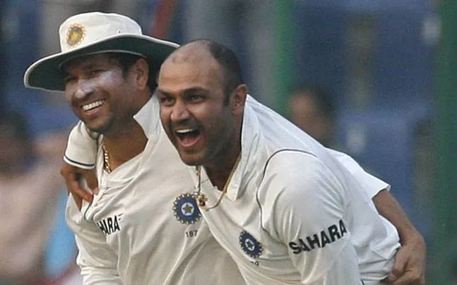 Image result for sachin with sahwag