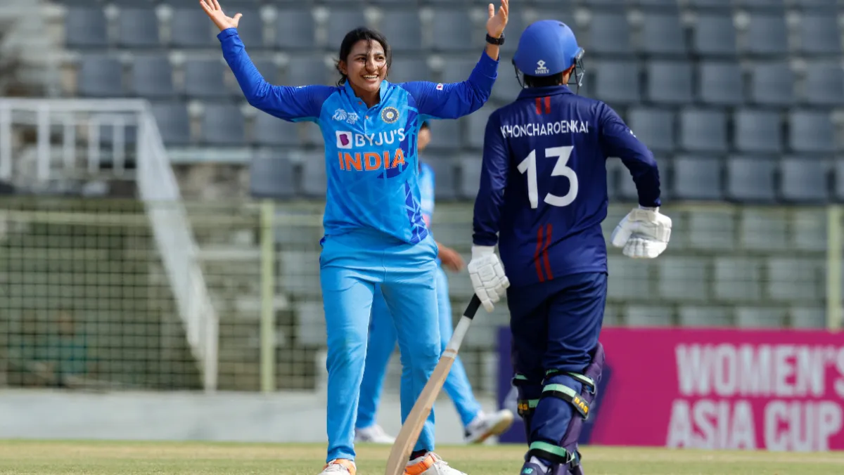 INDW vs THAW India win match against Thailand by 9 wicket in womens asia cup 2022 थाईलैंड को हरा भारत ने रच दिया इतिहास, तोड़ डाले सभी रिकॉड - India TV Hindi News