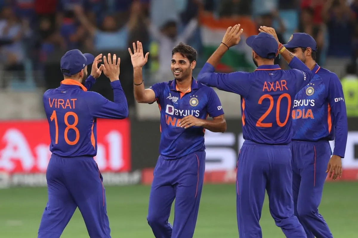 Bhuvneshwar Kumar dismissing Rahmanullah Gurbaz, Afghanistan vs India, Super 4, Dubai, Asia Cup, September 8, 2022