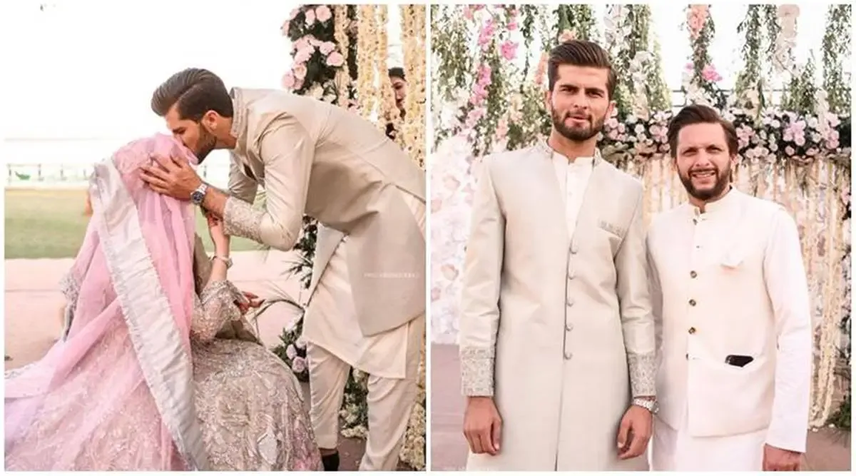 Watch: Shaheen Afridi marries Shahid Afridi's daughter in a grand ceremony in Karachi, PM Shehbaz Sharif also extends his wishes | Sports News,The Indian Express