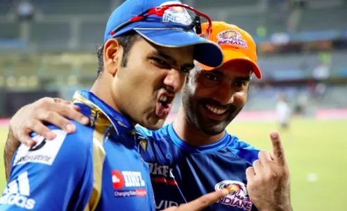 Image result for rohit with dinesh kartik