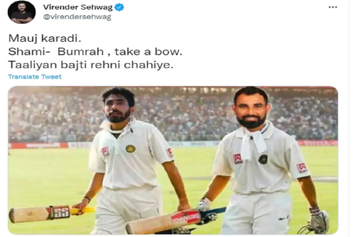 dravid and bumrah Virendra Sehwag