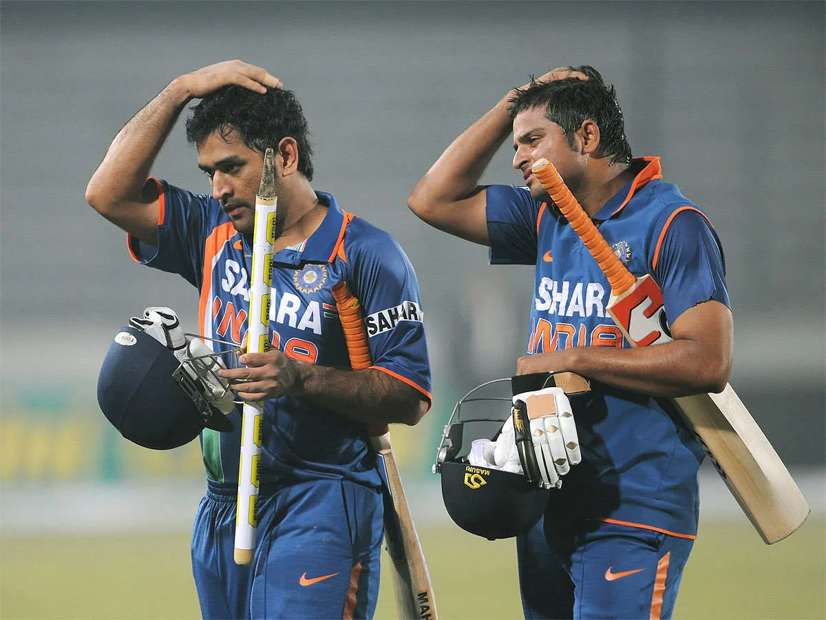 dhoni and raina 
