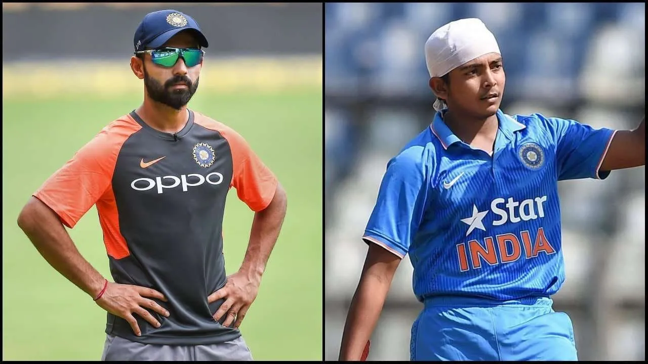 prithvi shaw-Ajinkya Rahane