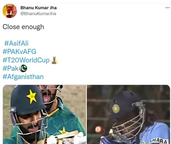 Asif Ali-MS Dhoni Gun Shot Celebrationpics
