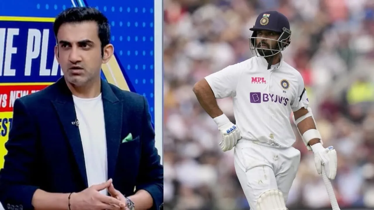 gautam gambhir on ajinkya rahane