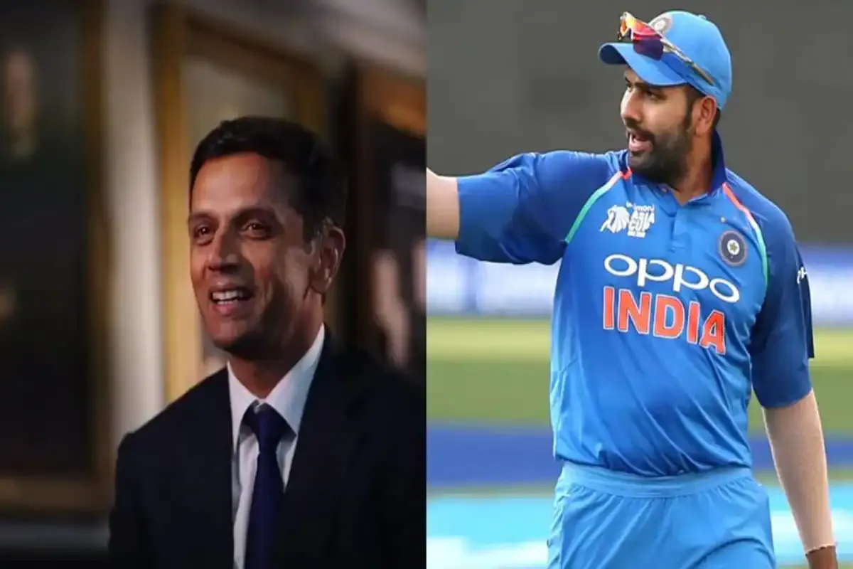 Rohit sharma and rahul dravid 