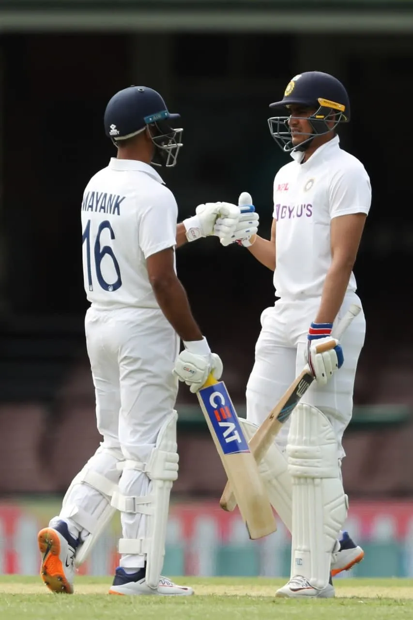 Mayank Agrawal-Subhman Gill 2nd test