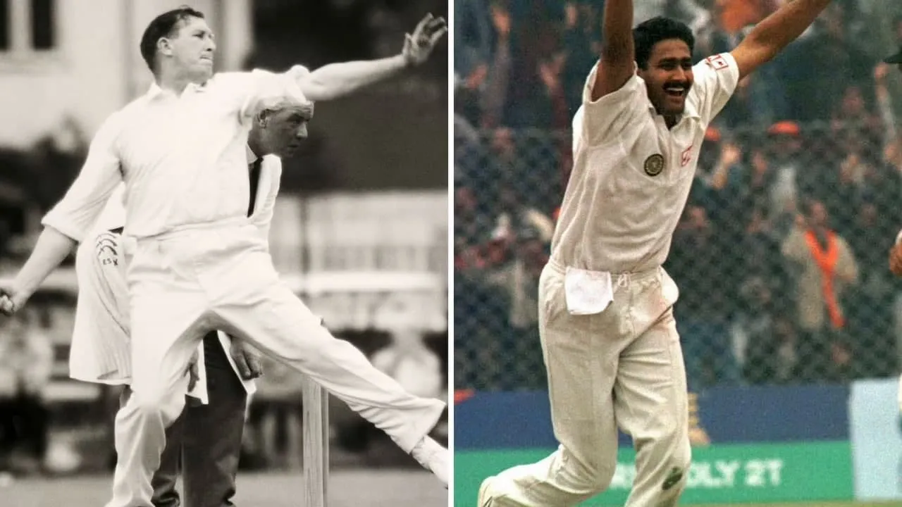 anil kumble jim laker