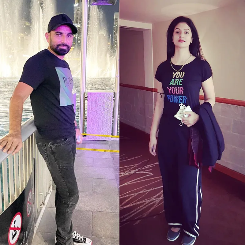 mohammad shami and his wife