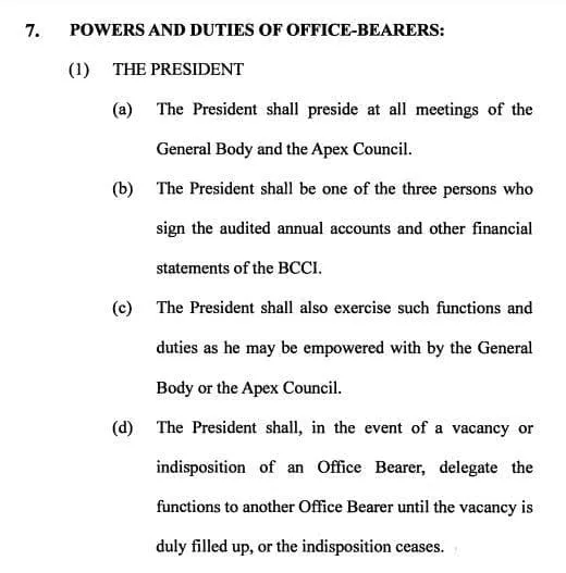 BCCI Law