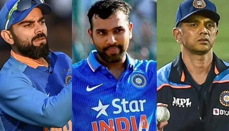 Rahul Dravid rohit sharma virat kohli