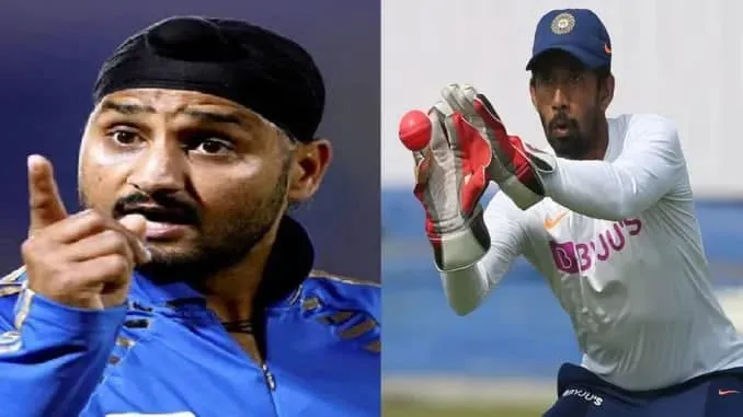  Harbhajan Singh Asks Wriddhiman Saha To Reveal The Journalist