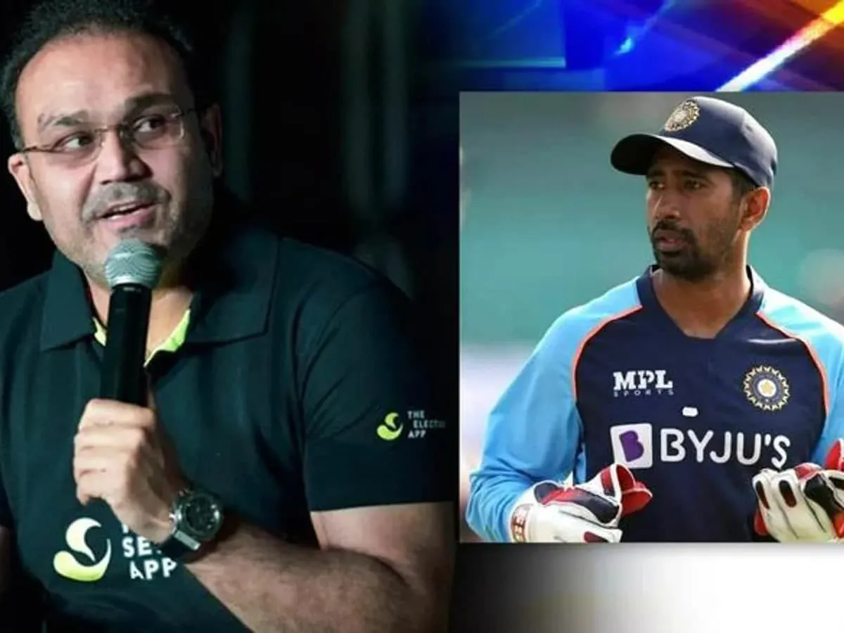 Sehwag advises Wriddhiman Saha 