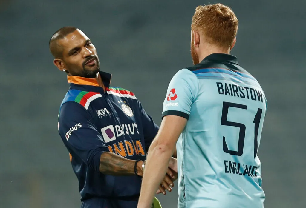 Shikhar Dhawan - Jonny Bairstow