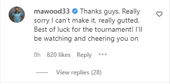 Mark Wood Comment