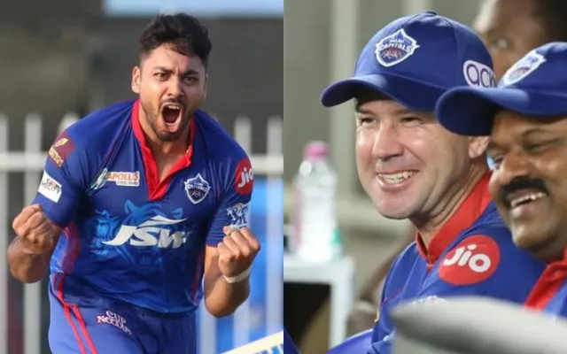 Ricky Ponting and Avesh Khan