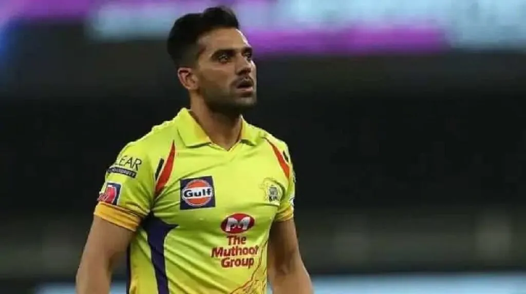 deepak chahar in training action at nca before ipl 2022