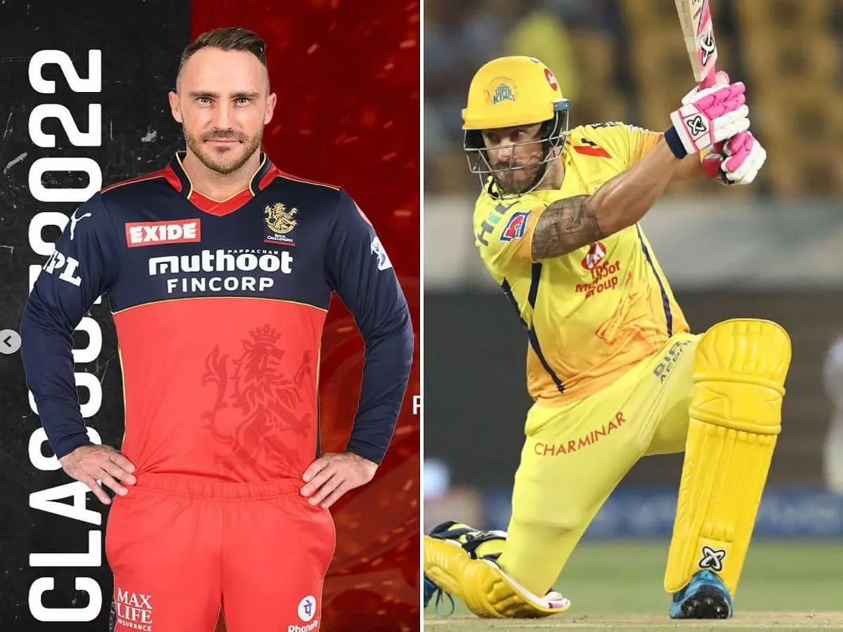 Faf du Plessis helping RCB win a game against CSK with a solid knock