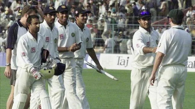 kolkata test IND vs AUS 2001