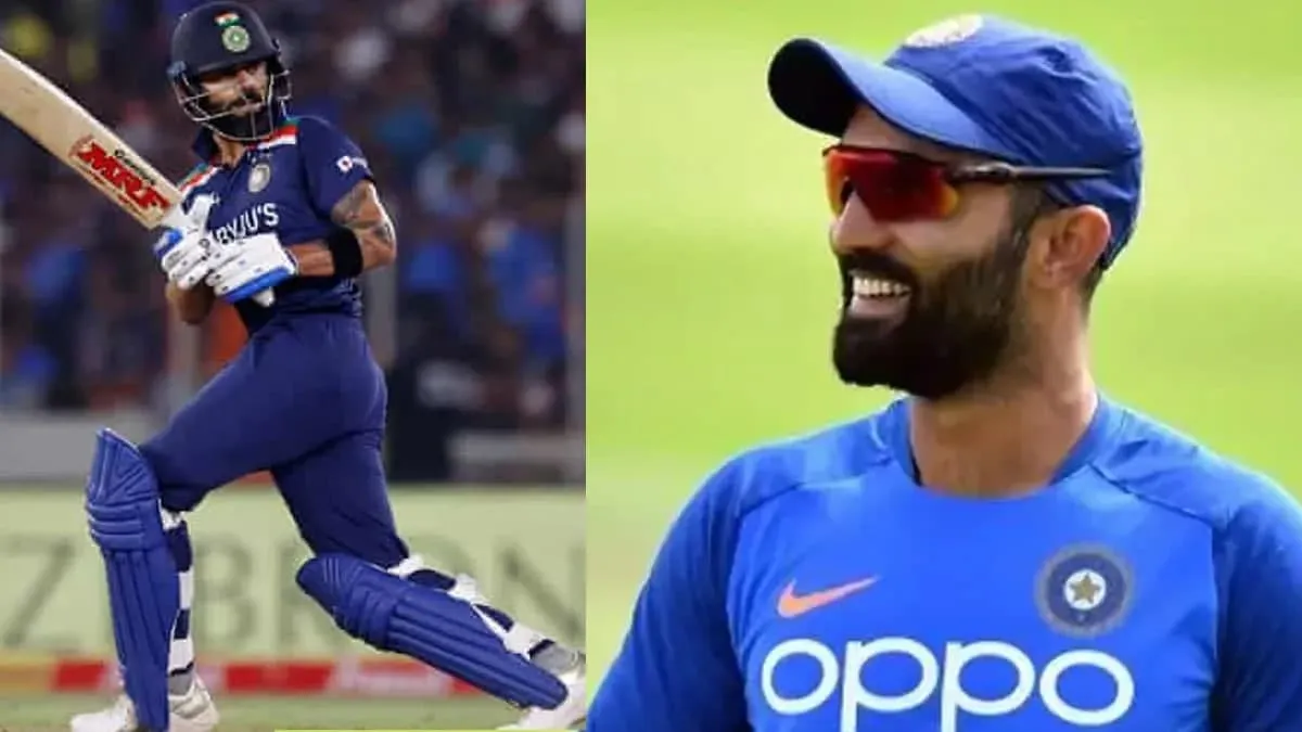  Dinesh Karthik on Virat Kohli