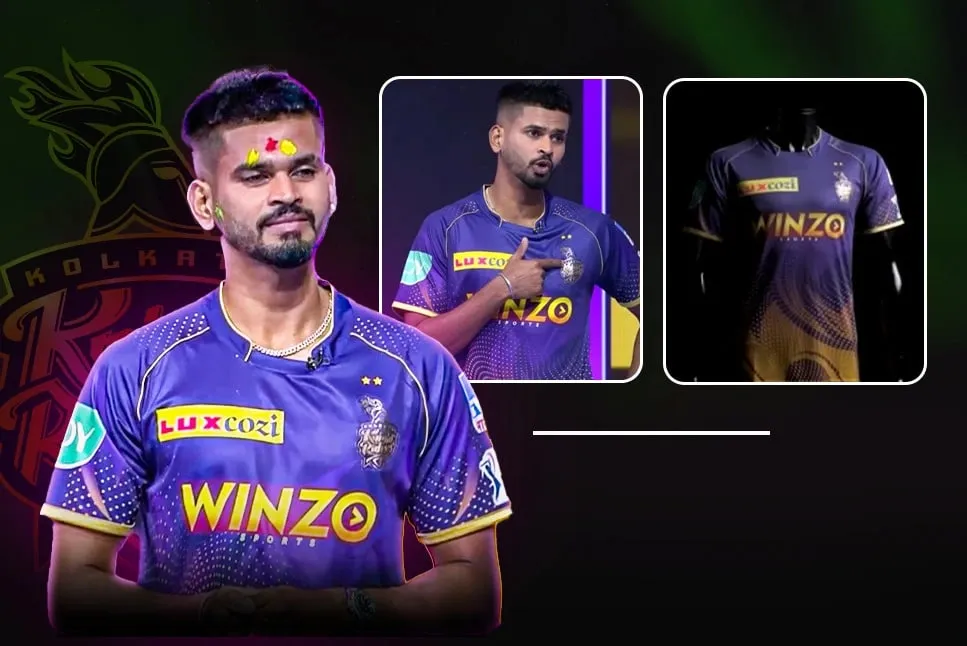 KKR unveils NEW jersey on Holi, captain Shreyas Iyer dazzles in PURPLE and GOLD