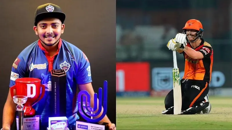 David Warner Prithvi Shaw opening Pair