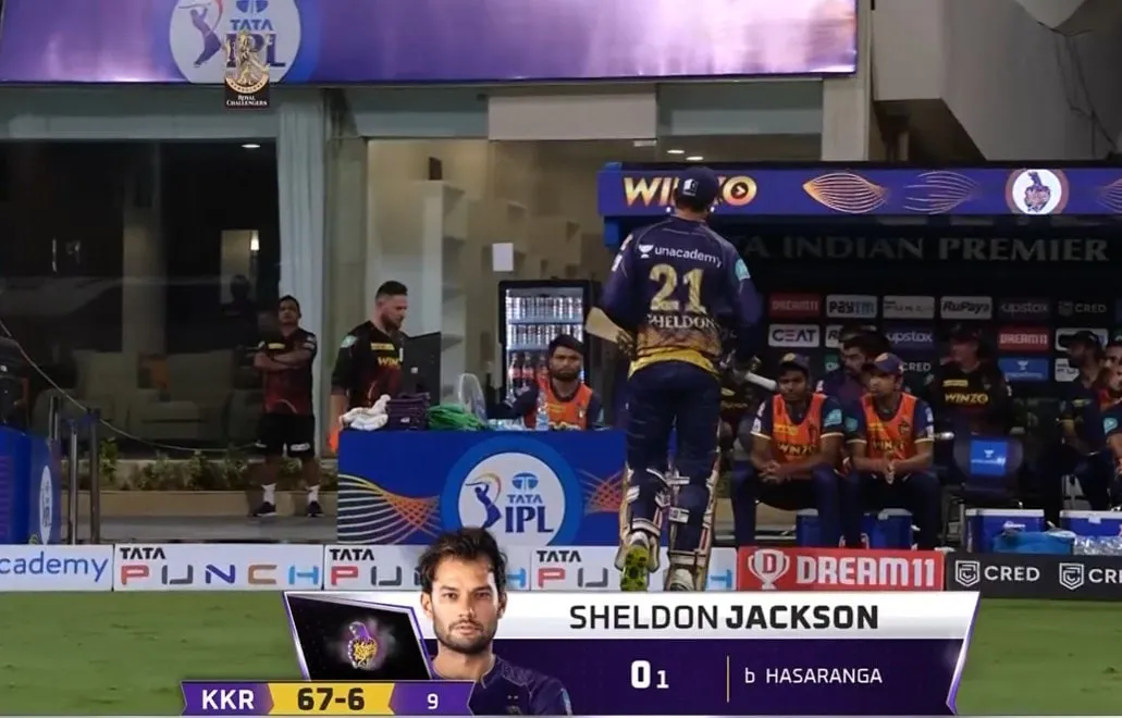  Hasaranga Sends Back Sheldon Jackson For A Golden Duck