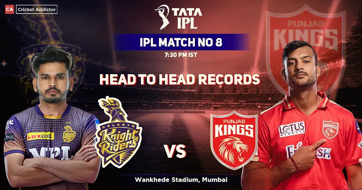 kkr vs pbks head to head